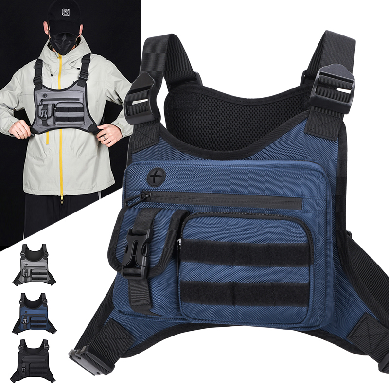 Running Gear Bag For Men - Bolsa Táctica para Pecho, Impermeable, para