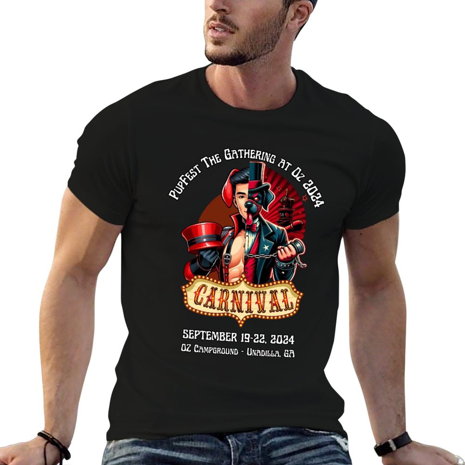 Running Gear Logos - Camiseta con logotipo de PupFest 2024,