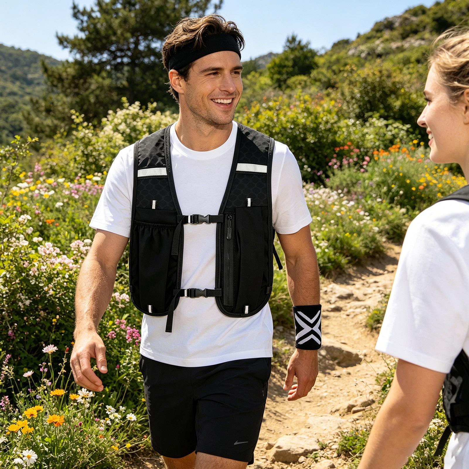 Running Gear Hydration - Chaleco de seguridad para correr, equipo