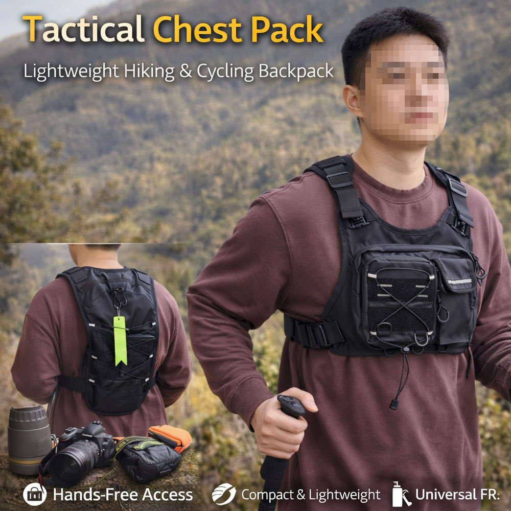 Running Gear Bag For Men - Chaleco Táctico con Bolsa de Agua