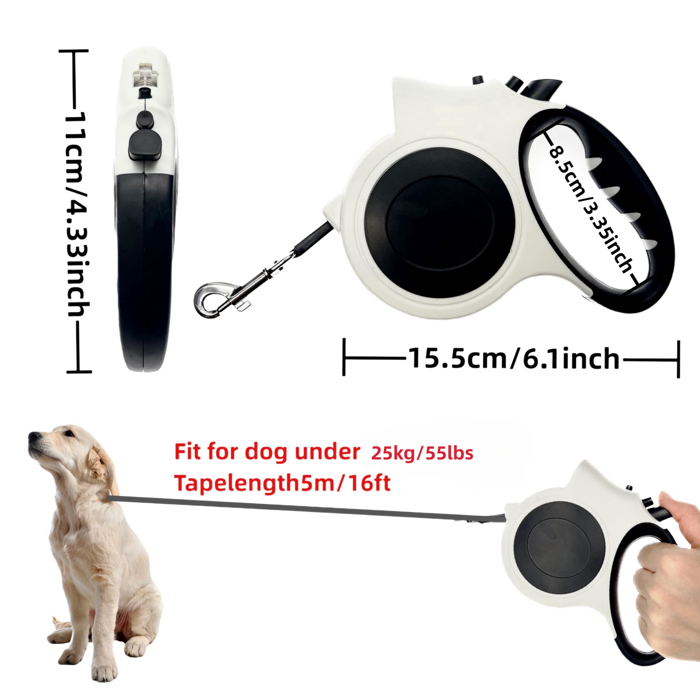 Correa retráctil iluminada par - Running Gear Dog reseña y precio