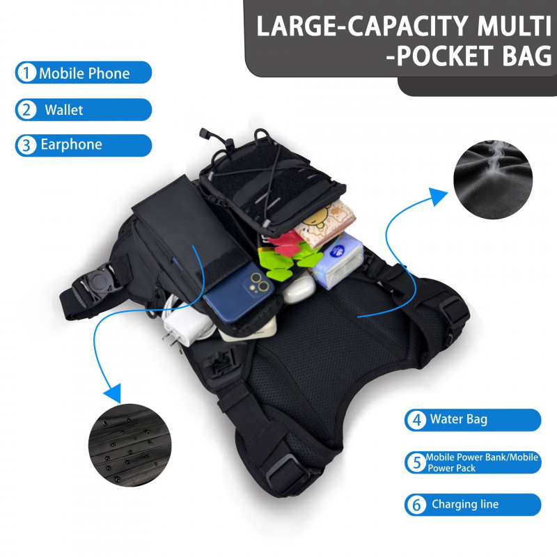 Chaleco Táctico 2026 con Bolsa - Running Gear Bag For Men reseña y precio
