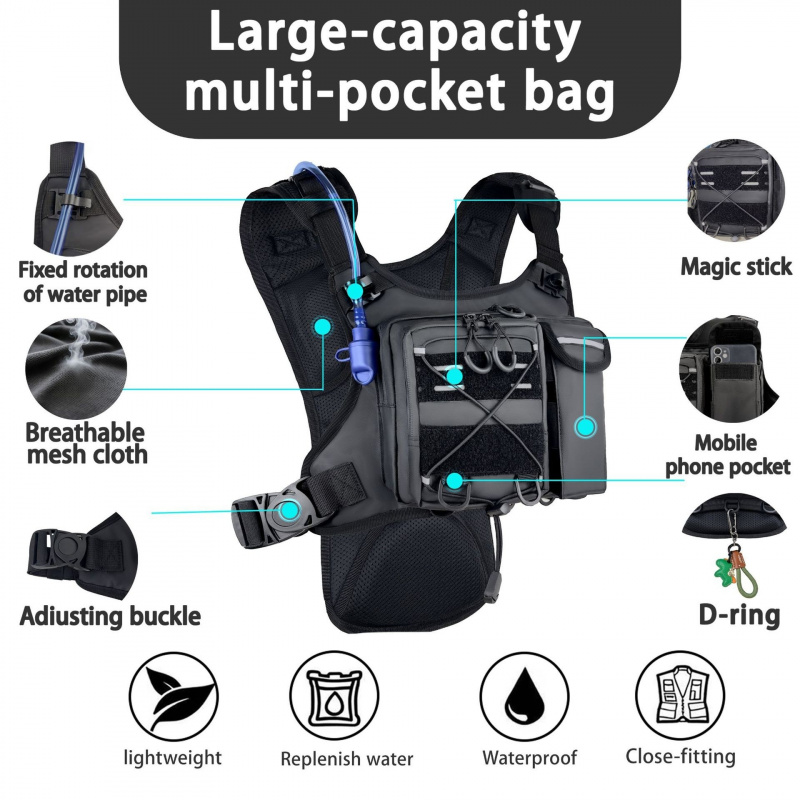Chaleco Táctico 2026 con Bolsa - Running Gear Bag For Men reseña y precio