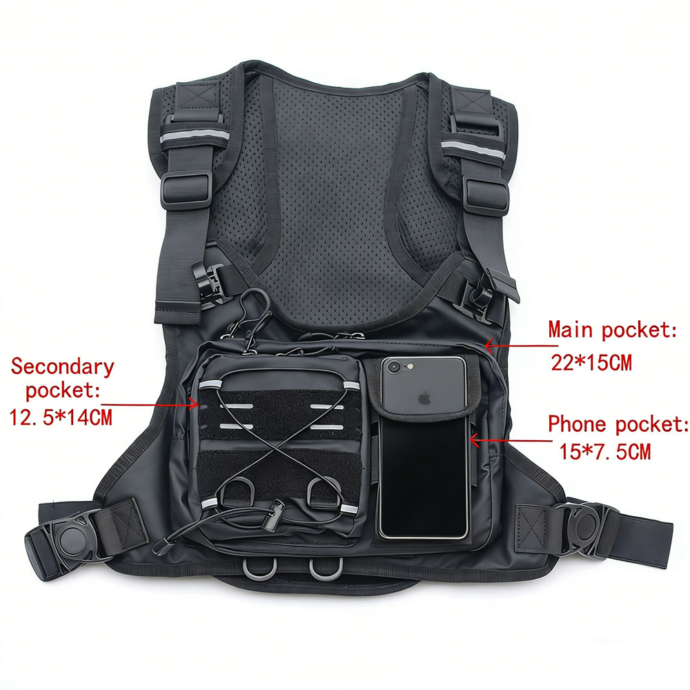 Chaleco Táctico con Bolsa de A - Running Gear Bag For Men reseña y precio
